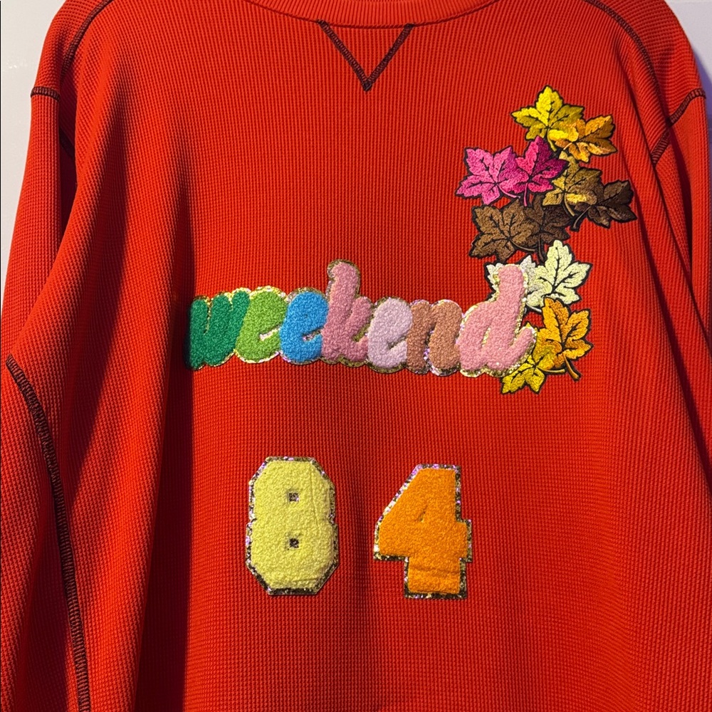 Under Armour Red Crewneck Waffle Thermal Size 2XL - Picture 4 of 7